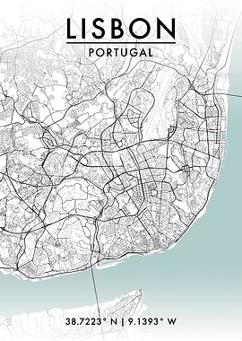 Lisbon City Map