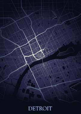 Detroit Michigan Map