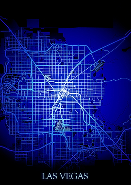 Las Vegas Blue Map