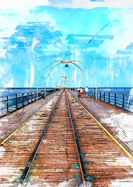 Big Pier By The Ocean