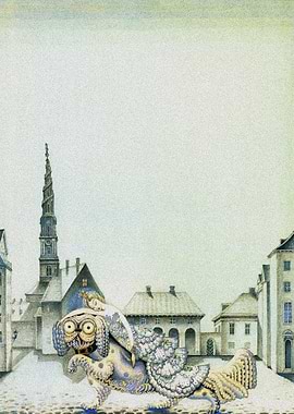 Princess and The Dog Print