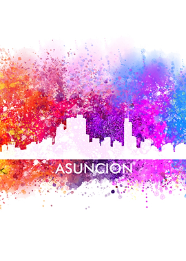 asuncion color cityscape