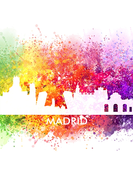 madrid color cityscape