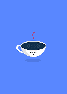 Smoking hot coffee love