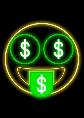 Cash Face Emoji LED Light