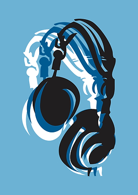 Headphones Blue
