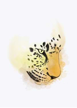 Leopard Hand drawn Sketch