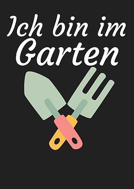Ich bin im Garten