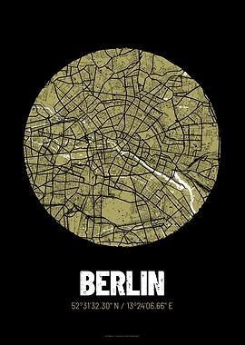 Berlin City Map Design