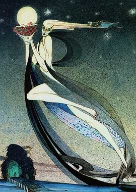 Felicia and Pot of Pinks