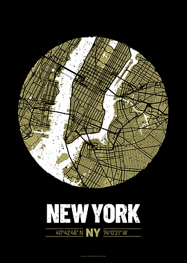 New York City Map Design