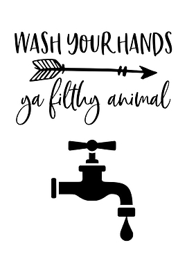 Funny Bathroom Arrow