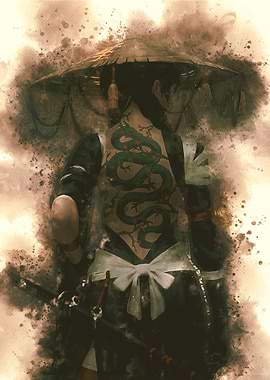 Warrior Girl Watercolor