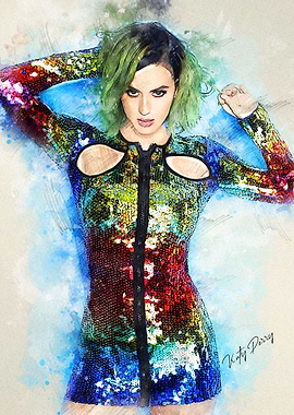 Katy Perry Water Sketch
