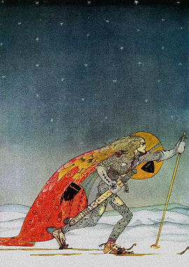 Knight with Snowshoes Art