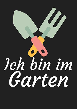 Ich bin im Garten