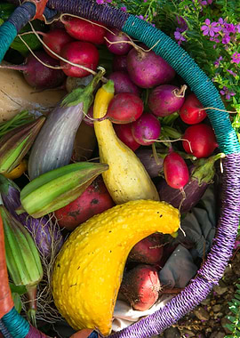 Colorful Produce Basket