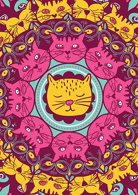 Crazy Cat Mandala