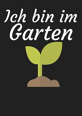 Ich bin im Garten