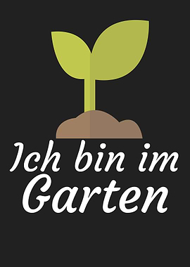 Ich bin im Garten