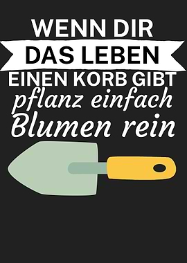 Leben Korb Blumen Garten