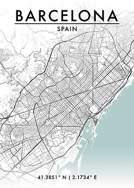 Barcelona City Map
