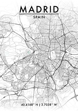 Madrid City Map