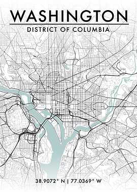 Washington DC City Map