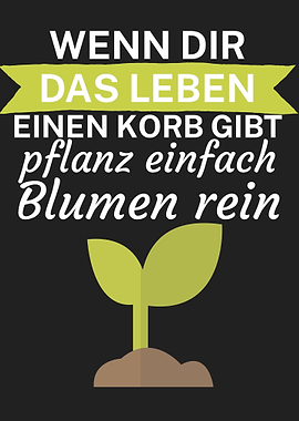 Leben Korb Blumen Garten