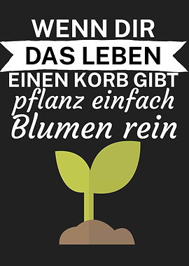 Leben Korb Blumen Garten