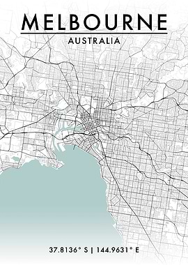 Melbourne City Map