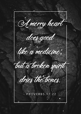 Proverbs 17 verse 22