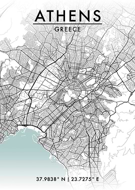 Athens City Map