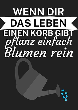 Leben Korb Blumen Garten