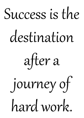 Journey of hard work