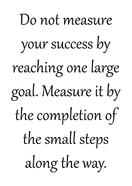 Measure the small steps