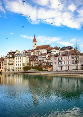 Town Thun in Switzerland