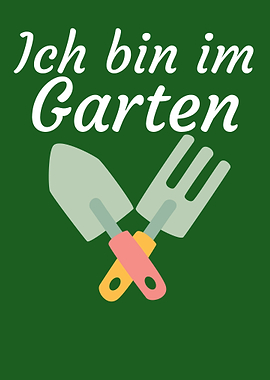 Ich bin im Garten
