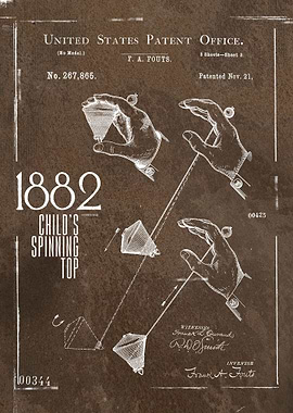Childs spinning top 1882