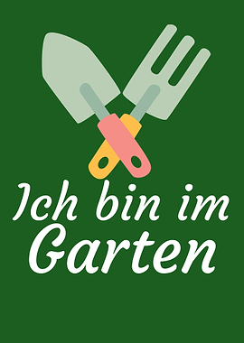 Ich bin im Garten