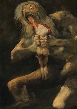 Titan Cronus Eats His Son