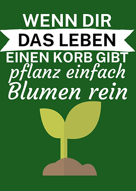 Leben Korb Blumen Pflanzen