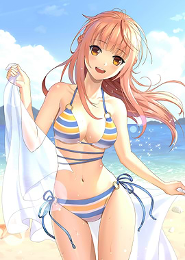 Anime Cute Girls Summer