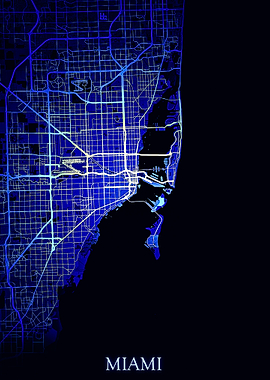 Miami Blue Map
