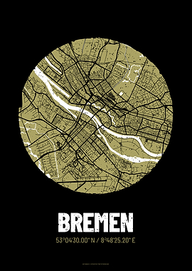 Bremen City Map Design
