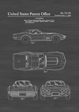 1968 Corvette Patent