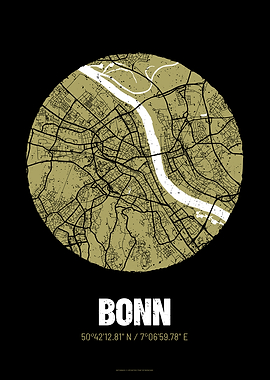 Bonn City Map Design