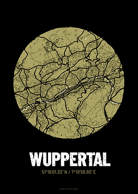 Wuppertal City Map Design