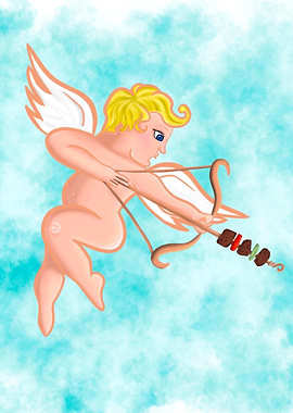 Cupid with kebab