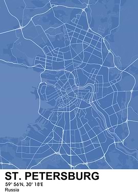 st petersburg city map